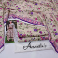 Aneela'S Digital Printed Khaddar 3-Piece Un-Stiched