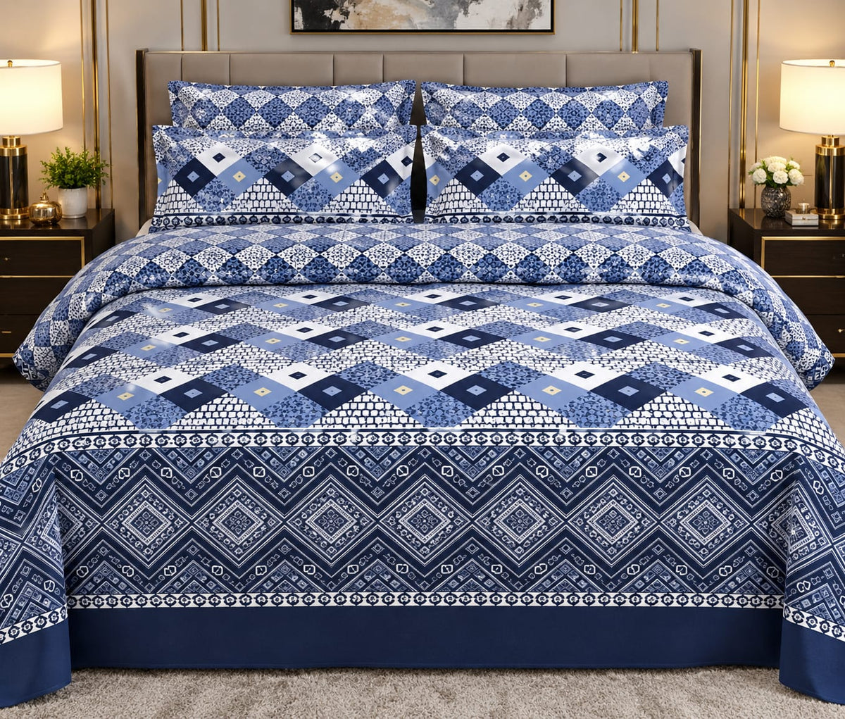 PREMIUM COTTON KING SIZE BED SHEET