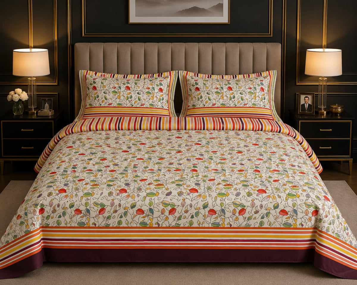 PREMIUM COTTON KING SIZE BED SHEET