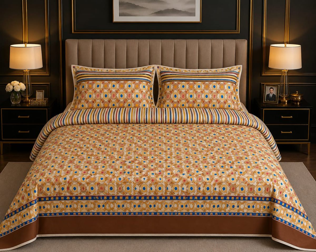 PREMIUM COTTON KING SIZE BED SHEET
