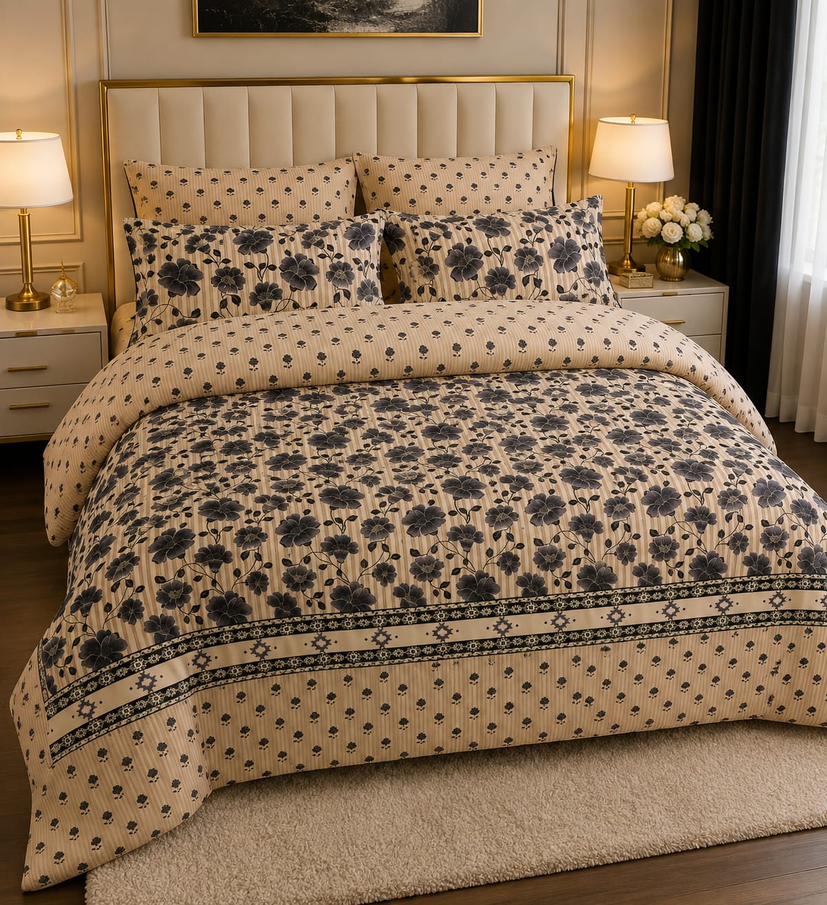 PREMIUM COTTON KING SIZE BED SHEET